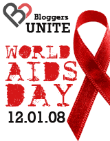 World AIDS day 2008 badge