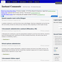 Post image for InstantCommute.com – New Telecommuting Jobs Listings Resource